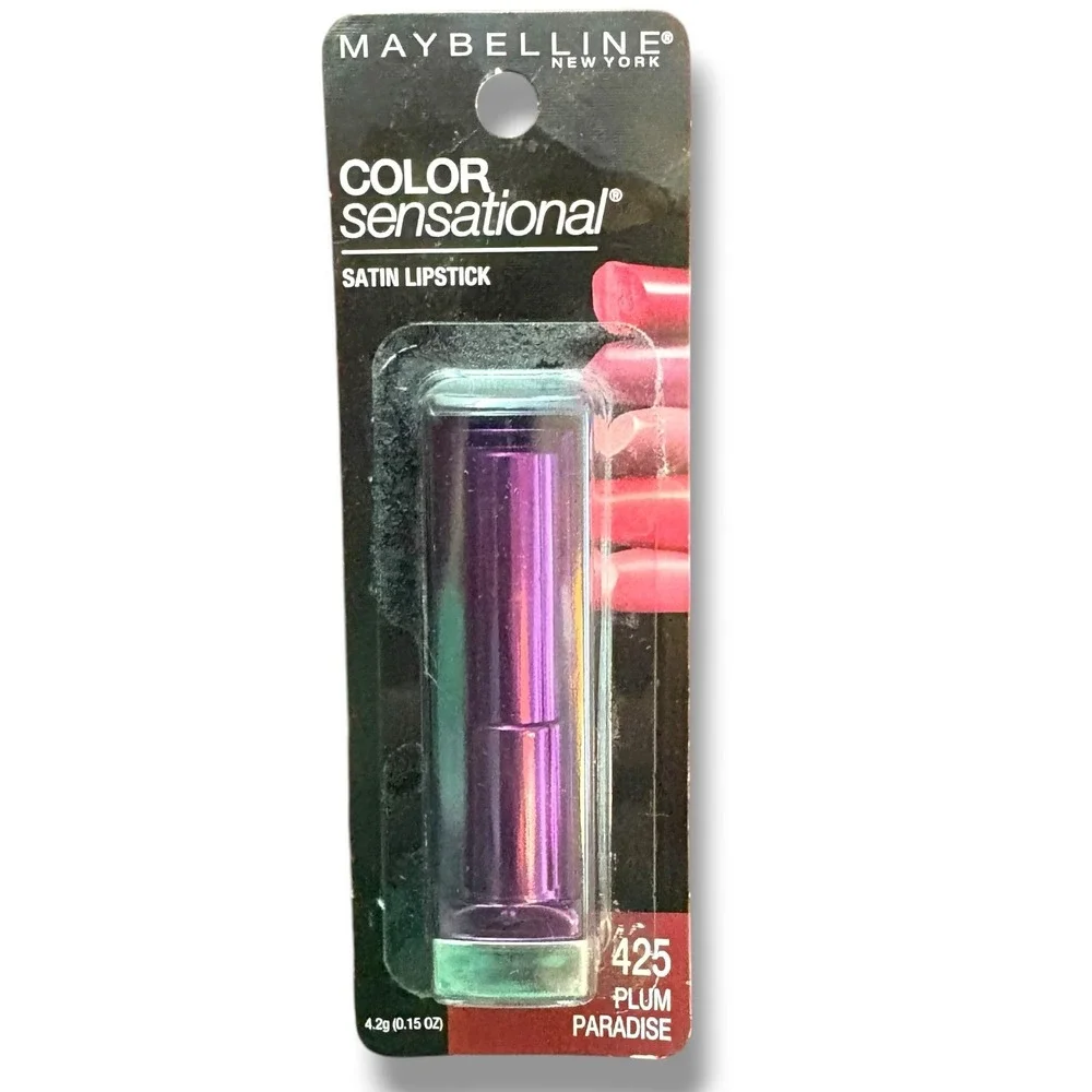 Maybelline Color Sensational Satin Lipstick 425 Plum Paradise Purple 0.15oz New